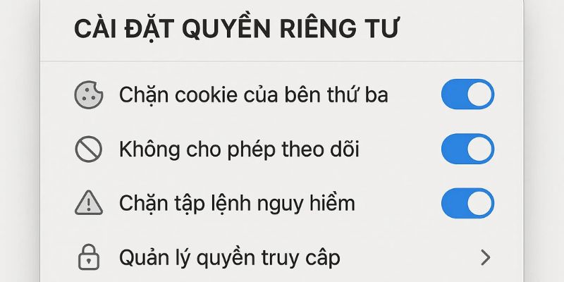 Người dùng có thể từ chối cho phép thu thập dữ liệu bất cứ lúc nào. Người dùng có thể từ chối cho phép thu thập dữ liệu bất cứ lúc nào.